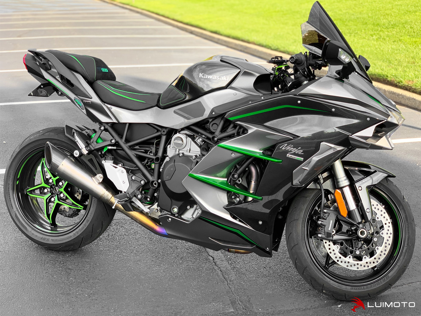 Satulanpäällinen Kawasaki H2 SX 2018-2020 Taka Sport Edition - Luimoto