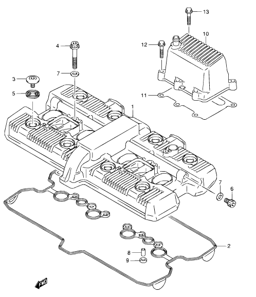 Venttiilikopantiiviste Suzuki GSX 1400 2001-2007 - OEM