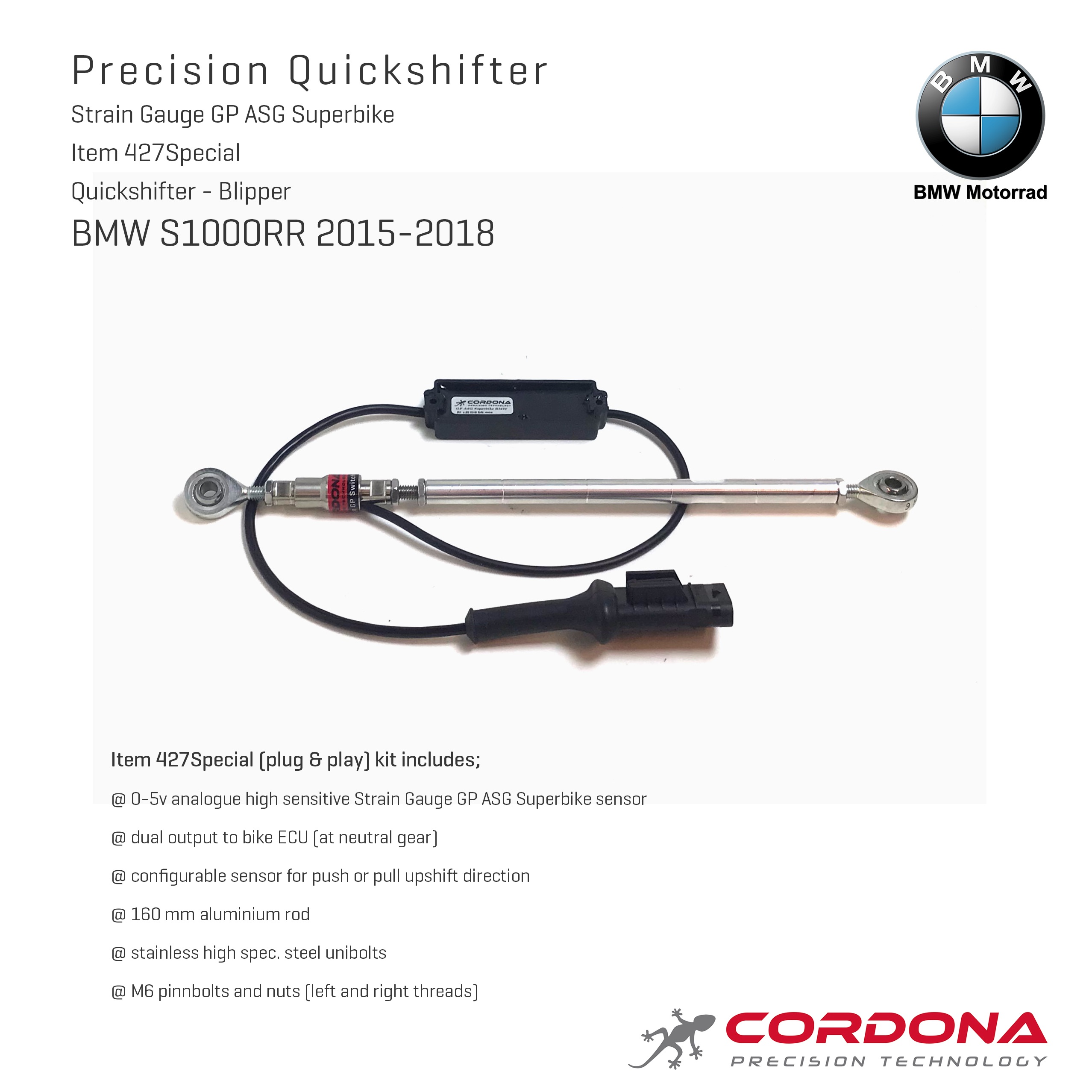 GP Quickshifter Blipper BMW S 1000 RR 2019-2020 - Cordona