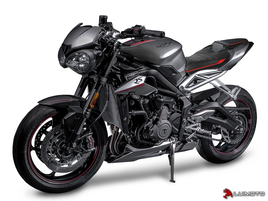 Satulanpäällinen Triumph Street Triple 2017-2020 R-Cafe Edition Etu - Luimoto