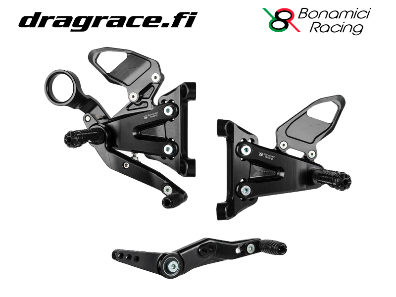 Jalkatappisarja BMW S 1000 R 2021-2024, M 1000 R 2023-2024 Normaali Sekä Käänteinen Vaihdekaavio - Bonamici Racing