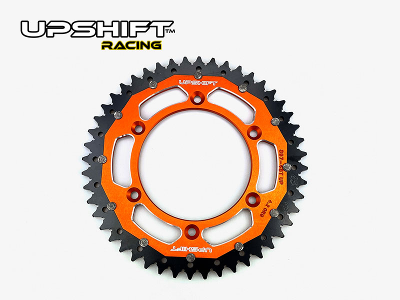 Takaratas KTM/Husqvarna/GasGas Stealth Teräs/Alumiini Musta/Oranssi (eri kokoja) - Upshift Racing