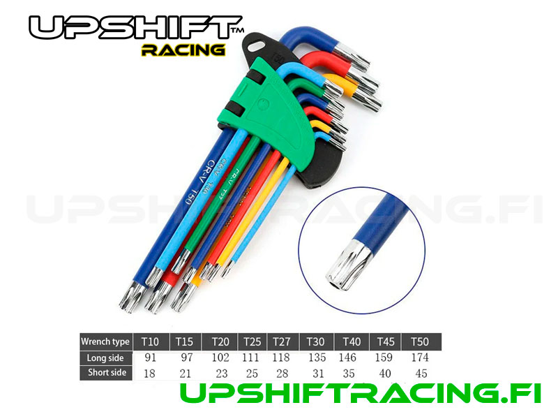 Torx-avainsarja 9kpl T10-T50 - Upshift Racing
