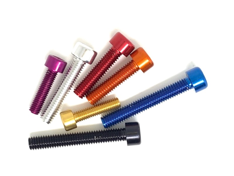 Kuusiokolopultti Yksittäin M6x40mm (1.0mm), Ø9.8mm, Alumiinia - Pro-Bolt