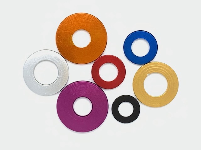 Aluslevy Yksittäin M5 Ø10mm/0.9mm, Alumiinia - Pro-Bolt