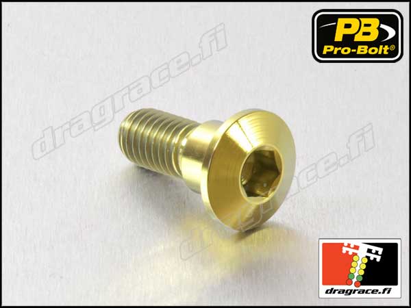 Jarrulevyn Pultti Suzuki M8 x 22 mm (1 kpl), Takalevy, Titaani - Pro-Bolt