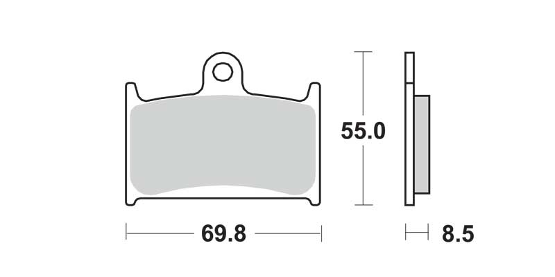 Jarrupalat Etu Suzuki GSX-R 1100 1989-1992, GSX-R 750 1988-1993, GSF 1200 Bandit 1996-2000, RF 900 1994-1999, Yamaha - Goodridge