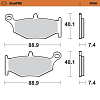 Jarrupalat Taka Suzuki Hayabusa 2008-&gt;, B-King, GSX-R 1000 2007-2008, GSX-R 600 2006-2010, GSX-R 750 2006-2010 Sintered - Moto-M