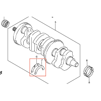 Kampiakselin Päittäislaakeri  Suzuki Hayabusa 1999->, B-King 2008-2011 - OEM