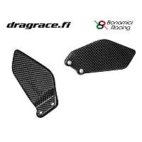Kantapäälevyt (Heel plate), Pari, Hiilikuitua - Bonamici Racing