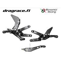 Jalkatappisarja Triumph Daytoona 675 2013-2017 Quickshifter-malleihin Normaali Sekä Käänteinen Vaihdekaavio - Bonamici Racing