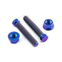 Ketjunkiristimenpultit, Pari,  M8 x 45mm (2 kpl), Titaania, Purple - Pro-Bolt