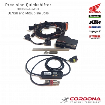 Precision Quickshifter 8 Combo Strain Gauge Quickshifter Kytkimellä, Yleismalli (4-syl./4-Puolaisiin) - Cordona