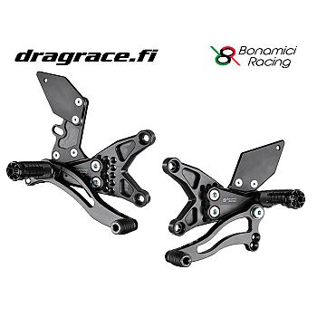 Jalkatappisarja Kawasaki ZX-10R 2011-2015 Normaali Sekä Käänteinen Vaihdekaavio - Bonamici Racing