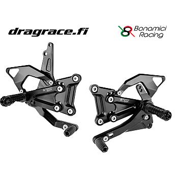 Jalkatappisarja Kawasaki ZX-10R 2016-2025 Normaali Sekä Käänteinen Vaihdekaavio - Bonamici Racing
