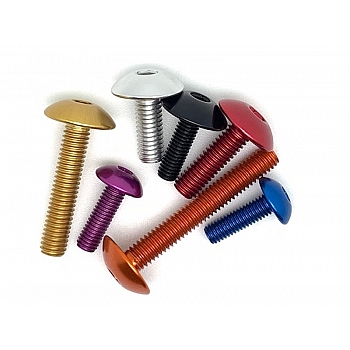 Katteenpultti Yksittäin Kupukanta M6x35mm (1.00mm), Ø16mm, Alumiinia - Pro-Bolt