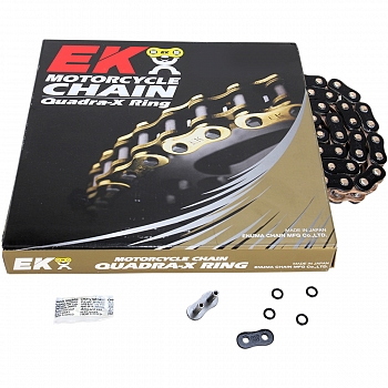 Ketju 530 ZVX3 "QX-rengas" 150 Lenkkiä Musta/Kulta - EK Chains